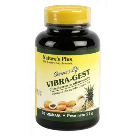 Nature´s plus vibra-gest enzimas con probioticos 90 capsulas Nature´s plus vibra-gest enzimas con probioticos 90 capsulas