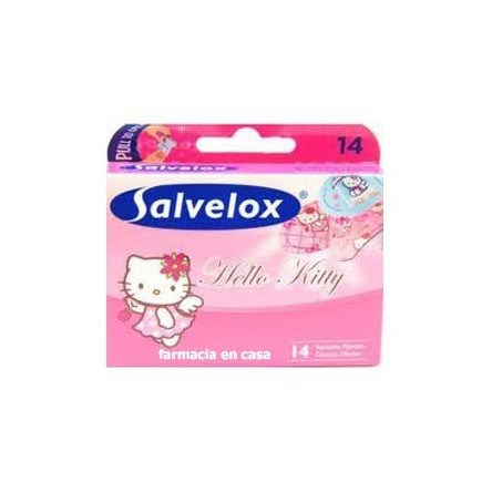 Salvelox apositos adhesivo hello kitty 14 tiritas infantil