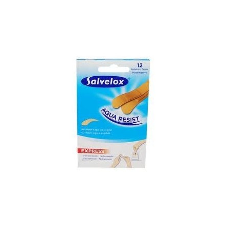 Salvelox apositos plastico aqua resist express 12 tiritas