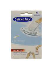 Salvelox apositos plastico aqua resist express 12 tiritas transparentes