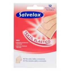 Salvelox apositos textil elastico 12 tiritas 3 tamaños