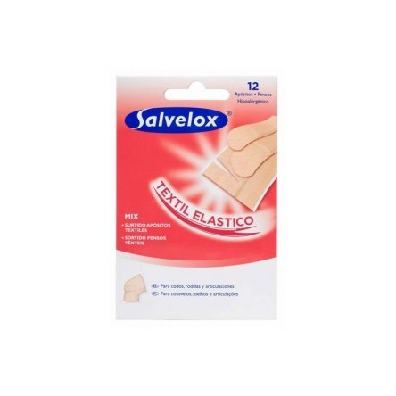 Salvelox apositos textil elastico 12 tiritas 3 tamaños Salvelox apositos textil elastico 12 tiritas 3 tamaños