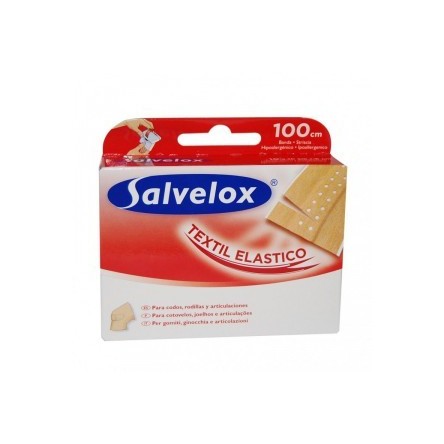 OUTLET Salvelox apositos textil elastico adhesivo tela 1 m x 6 cm OUTLET Salvelox apositos textil elastico adhesivo tela 1 m x 6 cm