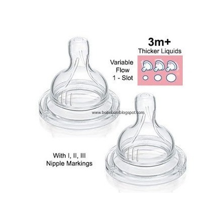 Avent tetina silicona flujo variable philips +3 m 2 tetinas Avent tetina silicona flujo variable philips +3 m 2 tetinas