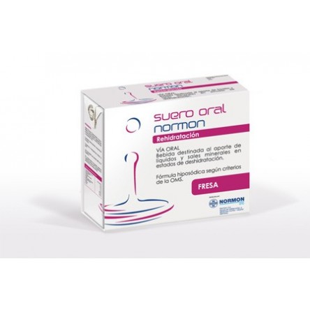 Suero oral normon fresa 250 ml 2 unidades