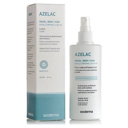 Azelac sesderma locion cara- cuero- corporal con tendecia acneica cuperosis y con rojeces 100 ml