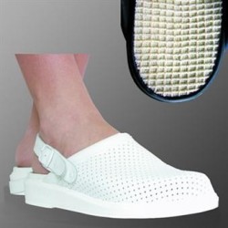 Zuecos hankshoes micromasaje blanco talla 40 cinfa PRIVAFARMA