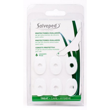 SALVEPED PROTECTOR DE SILICONA CALLOS OVALADOS 6 UNIDADES SALVEPED PROTECTOR DE SILICONA CALLOS OVALADOS 6 UNIDADES