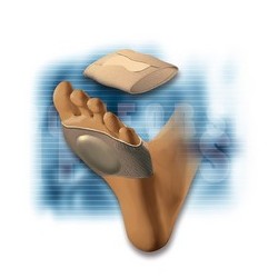 Banda pie abierto elastica con almohadilla de silicona talla m comforsil cc-229