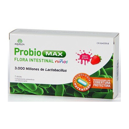 AQUILEA PROBIOMAX FLORA INTESTINAL NIÑOS 7 STICK