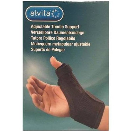 MUÑEQUERA METAPULGAR ALVITA AJUSTABLE TALLA-2 CONTORNO DE MUÑECA 19-23 CM MUÑEQUERA METAPULGAR ALVITA AJUSTABLE TALLA-2 CONTORNO DE MUÑECA 19-23 CM