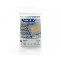Salvelox med antibacteriano cover aposito adhesivo 5 apositos 76 mm x 54 mm