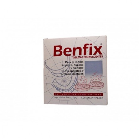 Benfix limpieza protesis dental 32 tabletas