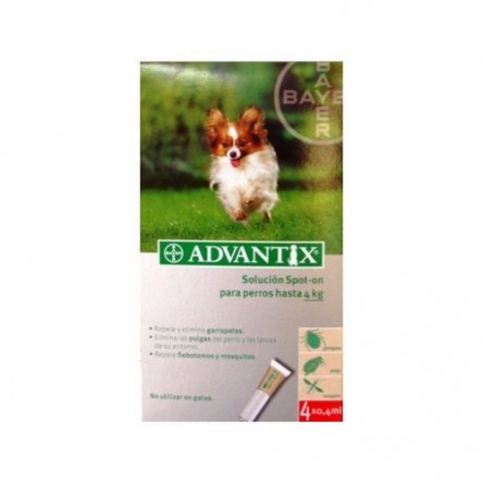 Advantix perros 25-40 kilos 4 pipetas Advantix perros 25-40 kilos 4 pipetas
