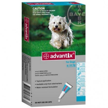 Advantix perros 4-10 kilos 4 pipetas Advantix perros 4-10 kilos 4 pipetas
