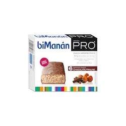 Bimanan metodo pro barrita chocolate praline hiperproteicas hipocaloricas 6 barritas