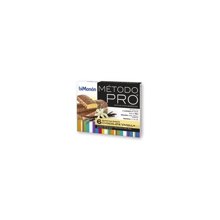 Bimanan metodo pro barrita chocolate- vainilla hiperproteica e hipocalorica 6 barritas Bimanan metodo pro barrita chocolate- vainilla hiperproteica e hipocalorica 6 barritas