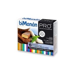 Bimanan metodo pro barrita chocolate y coco hiperproteica e hipocalorica 6 barritas