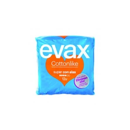 Evax Cottonlike Super Alas 12 compresas