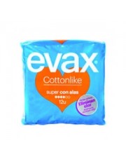 Evax Cottonlike Super Alas 12 compresas