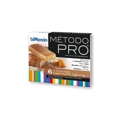 Bimanan metodo pro barrita chocolate-caramelo hiperproteica e hipocalorica 6 barritas