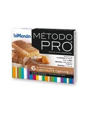 Bimanan metodo pro barrita chocolate-caramelo hiperproteica e hipocalorica 6 barritas