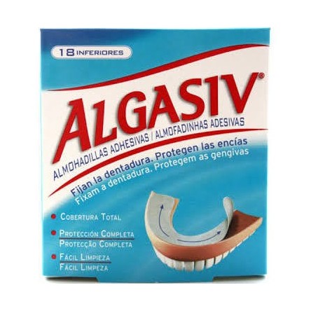 Algasiv almohadillas adhesivas protesis 18 u inferior Algasiv almohadillas adhesivas protesis 18 u inferior