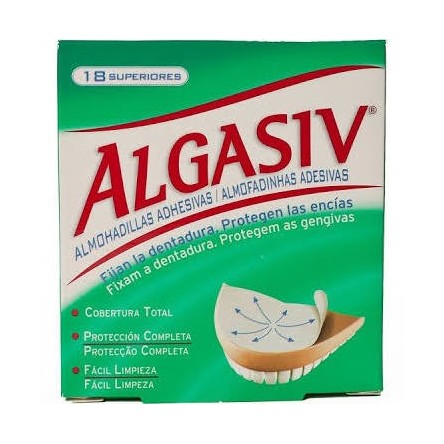 Algasiv almohadillas adhesivas protesis 18 u superior