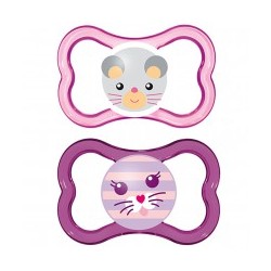 Dos Chupetes Silicona MAM Air +16 meses pack