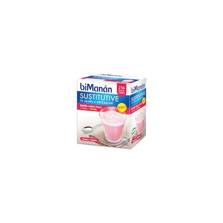 Bimanan sustitutive batido de fresa 55 g 6 sobres Bimanan sustitutive batido de fresa 55 g 6 sobres