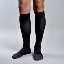 2 Calcetines farmalastic compr normal antibacteriano negro t- g (tobillo 24-25cm,pantorrilla 37-39 cm) cinfa