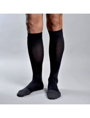 2 Calcetines farmalastic compr normal antibacteriano negro t- g (tobillo 24-25cm,pantorrilla 37-39 cm) cinfa