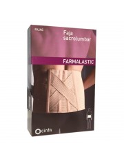 Faja sacrolumbar farmalastic beige t-1 (cintura 75-90 cm) cinfa