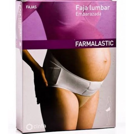 Faja farmalastic lumbar embarazada blanco t2 ( cadera 105-120 cm) cinfa