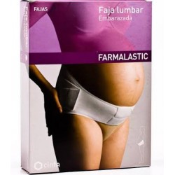 Faja farmalastic lumbar embarazada blanco t3 ( cadera 120-135 cm) cinfa