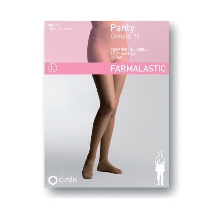 Panty complet compresion ligera 70 farmalastic camel t. m. (tobillo 22-23,pantorrilla 37-39) cinfa Panty complet compresion ligera 70 farmalastic camel t. m. (tobillo 22-23,pantorrilla 37-39) cinfa
