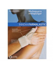 Muñequera metapulgar farmalastic innova beige talla g/ext-g (muñeca 19-23 cm,pulgar 6.5-7.5 cm) cinfa