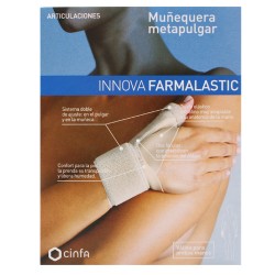 Muñequera metapulgar farmalastic innova beigetalla peq/med (muñeca 12-19 cm,pulgar 5-6.5 cm) cinfa