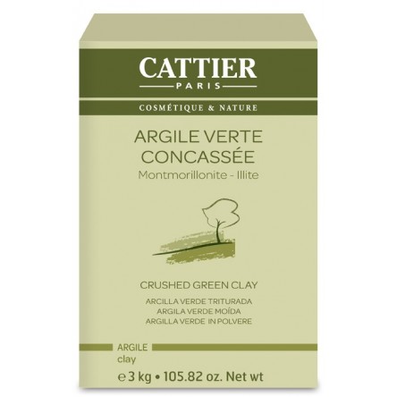 Cattier arcilla verde triturada 3 kg Cattier arcilla verde triturada 3 kg
