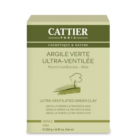 Cattier arcilla verde ultra ventilada 250 g Cattier arcilla verde ultra ventilada 250 g