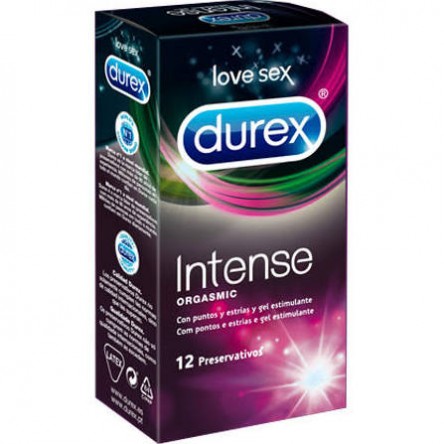 PRESERVATIVOS DUREX INTENSE ORGASMIC 12 UNIDADES PRESERVATIVOS DUREX INTENSE ORGASMIC 12 UNIDADES
