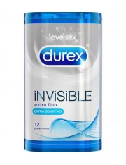 PRESERVATIVOs DUREX INVISIBLE SENSITIVO 12 UNIDADES