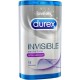 PRESERVATIVOS DUREX INVISIBLE EXTRA FINO EXTRA LUBRICADO 12 UNIDADES