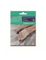 CORRECTOR HALLUX VALGUS JUANETE FARMALASTIC DESCANSO TALLA GRANDE de 23 a 24.5 cm CINFA