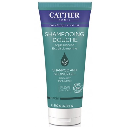 Cattier gel de baño sport cabello y cuerpo 200 ml