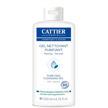 Cattier gel limpiador purificante tea tree 200 ml Cattier gel limpiador purificante tea tree 200 ml