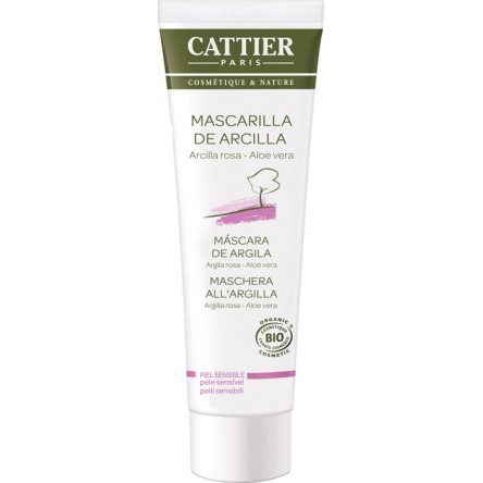 Cattier mascarilla arcilla rosa piel sensible 100 g Cattier mascarilla arcilla rosa piel sensible 100 g