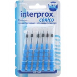 Cepillo dental interproximal interprox conico 6 unidades