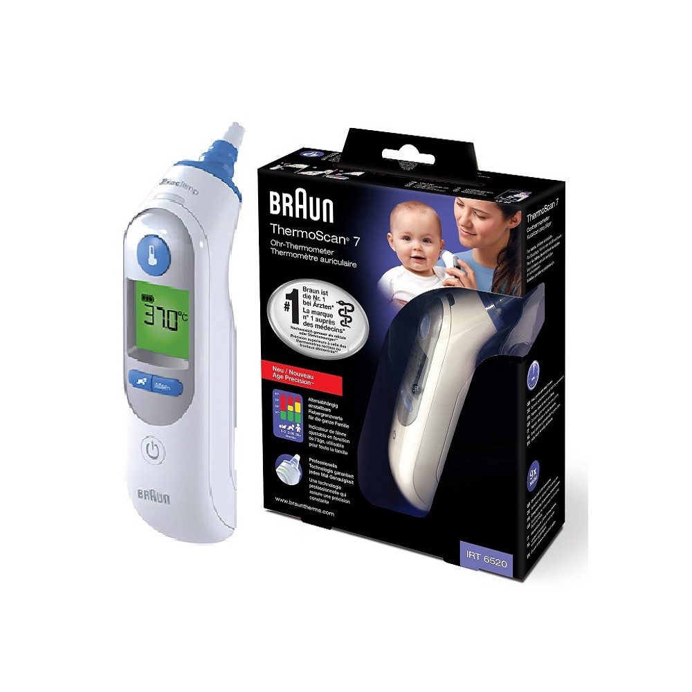 TERMOMETRO BRAUN THERMOSCAN 7 EXACTEMP IRT6520 PRIVAFARMA