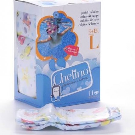 Chelino fashion & love pañal bañador infantil t - l mas de15 kg 12 pañales